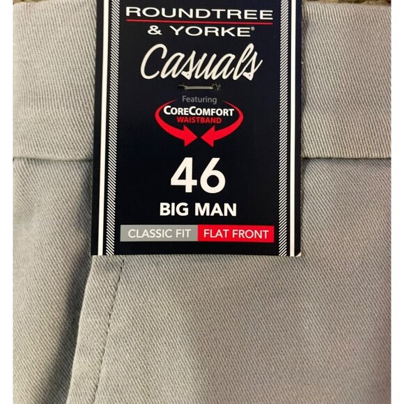 Roundtree Yorke Casuals Shorts Mens 46 Used Gray - Picture 5 of 15